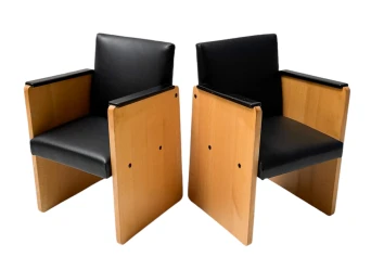 Pair of Art Deco Modernist Armchairs by Jan den Drijver for De Stijl, 1930s